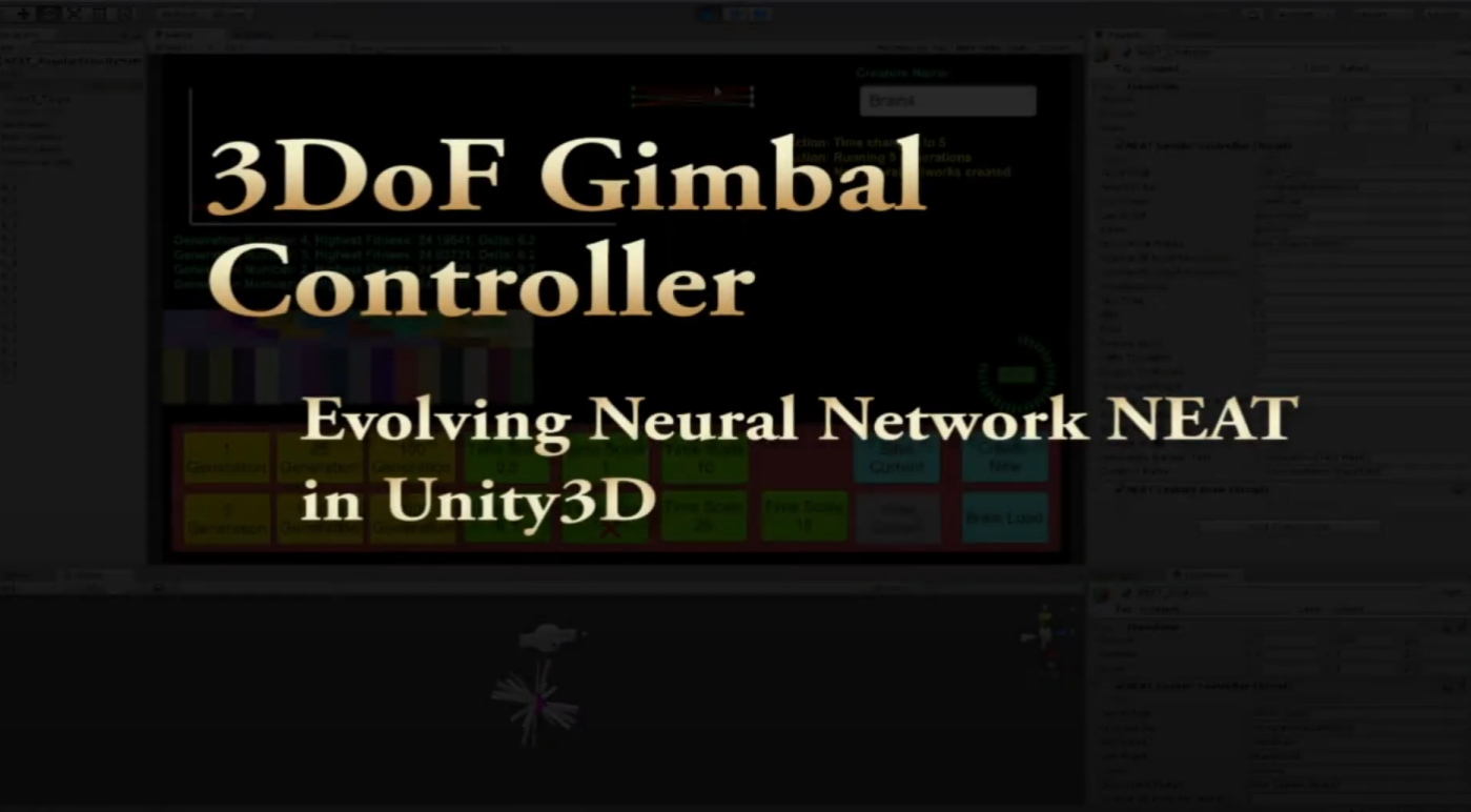 Unity3D DOTS : 3DoF Gimbal Controller : Neural Network by Antypodish
